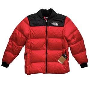 The North Face Nwt Men's TNF Red & Black Nordic Puffer Jacket 700 Down Large L